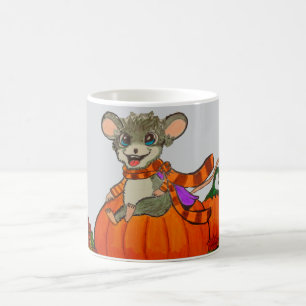 CANECA DE CAFÉ ABÓBORA DE HALLOWEEN RATINHO