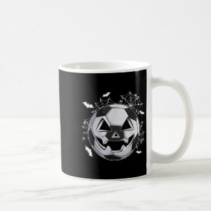 Caneca De Café Abóbora de Jack O Lantern com Rosto de Futebol Fan