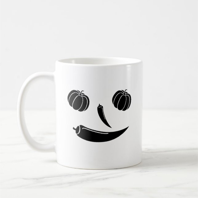 Caneca De Café abóbora-de-legumes feliz (Esquerda)