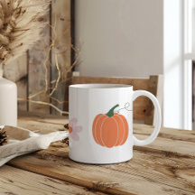 abóbora e flores no outono