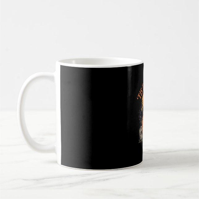 Caneca De Café Abóbora Engraçada Desenho de Piada de Halloween2 ( (Esquerda)