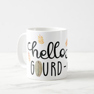 Caneca De Café Abóbora Gordinha de Outono Olá