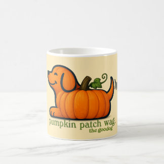 Caneca De Café Abóbora Laranja Brilhante Amante de Cachorro de Ou