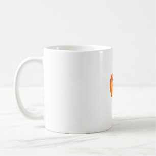 Caneca De Café Abóbora laranja olhos assustadores halloween adici