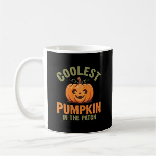 Caneca De Café Abóbora Mais Legal Do Canto Design De Halloween