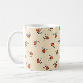 Caneca De Café Abóbora & Ossos Halloween