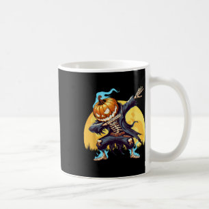 Caneca De Café Abóbora Sem Cabeça Esqueleto Dança Dab Meninos Dia