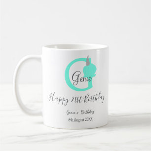 Caneca De Café Abóbora verde outono 211 cinza pastel