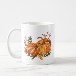 Caneca De Café Abóboras de Outono Folhas