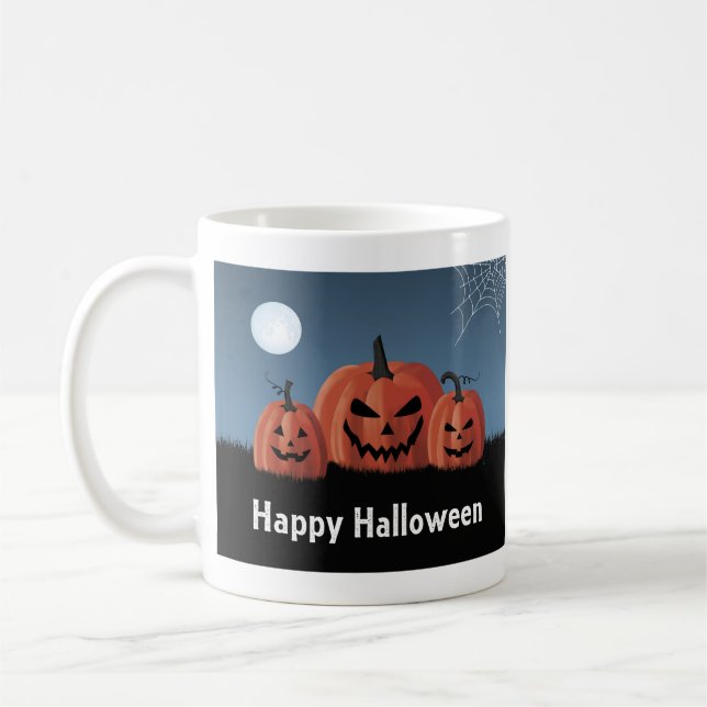 Caneca De Café Abóboras Halloween (Esquerda)