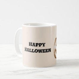 Caneca De Café Abóboras Laranja Olhos de Halloween