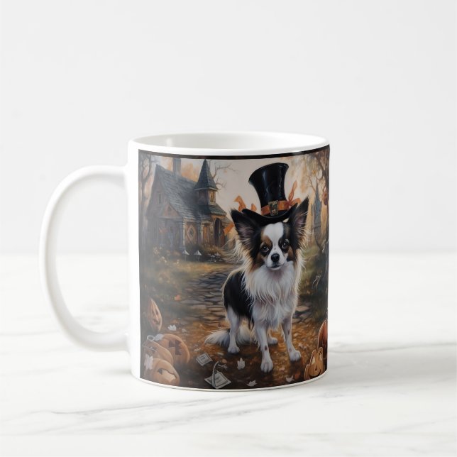 Caneca De Café Abóboras Papillon Halloween Assustadoras (Esquerda)