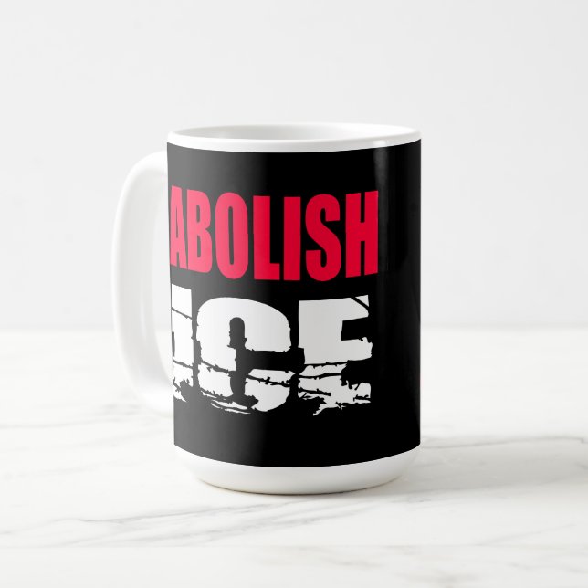 Caneca De Café Abolir ICE (Frente Esquerda)