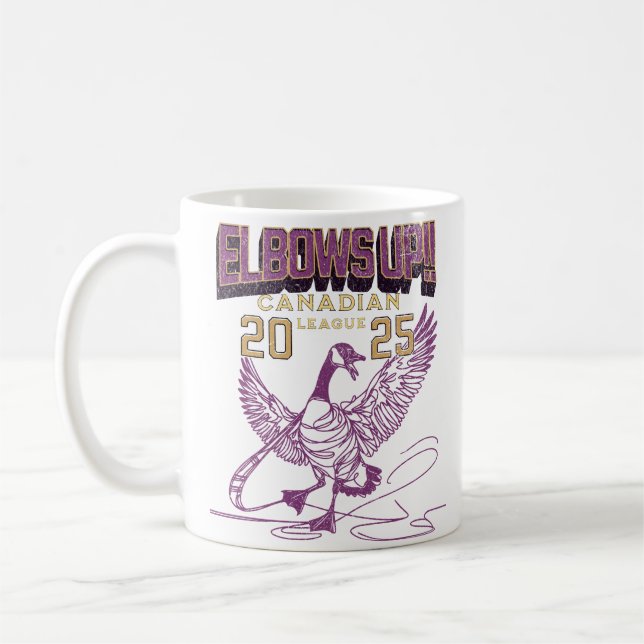 Caneca De Café Abotovelos! Canadá Goose Canadian Hockey Culture (Esquerda)