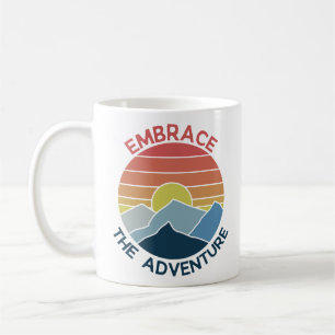 Caneca De Café Abra a aventura tempo de aventura na montanha