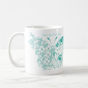 Caneca De Café Abra Sua Transformação Borboleta