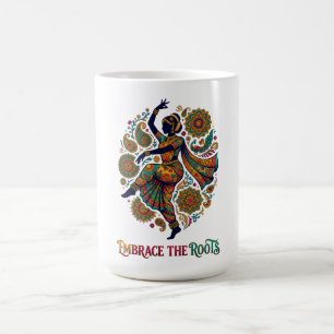 Caneca De Café Abraçar a Dança das Raízes