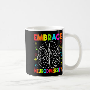 Caneca De Café Abraçar a neurodiversidade autismo neurodivergente