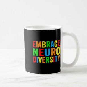 Caneca De Café Abraçar a neurodiversidade autismo neurodivergente