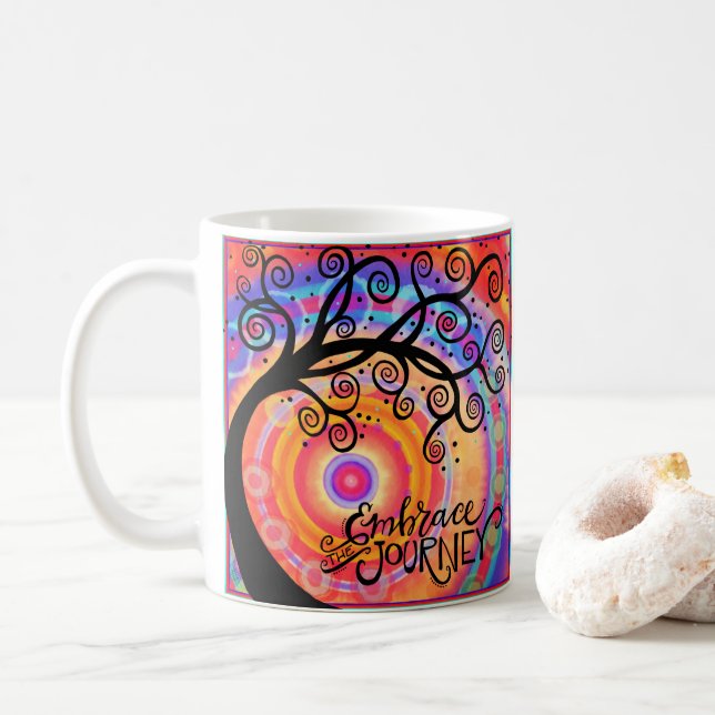 Caneca De Café Abrace a jornada (Com Donut)