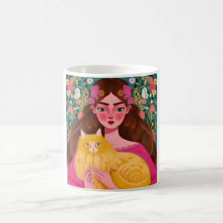 Caneca De Café Abrace a Magia do Amor Felino!