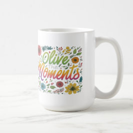 Caneca De Café Abrace cada matiz - "Oliva os Momentos"