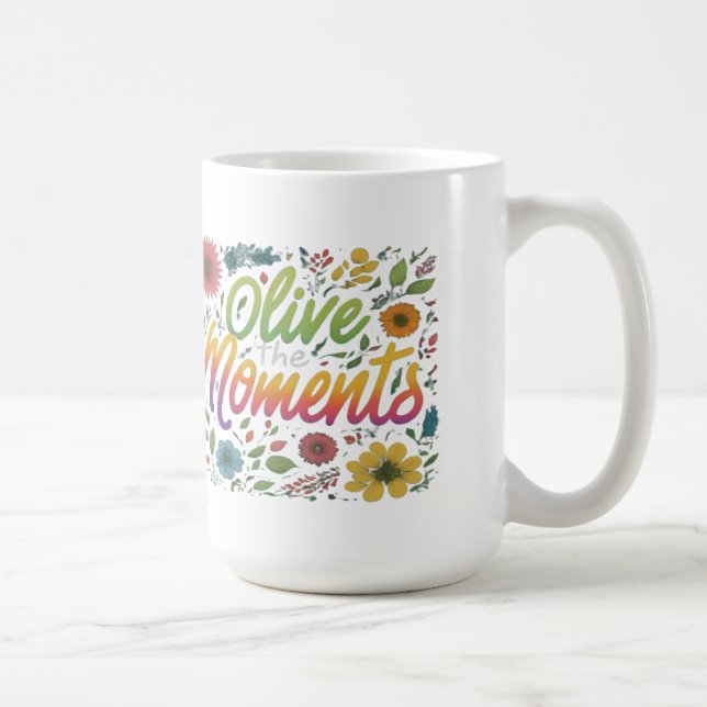 Caneca De Café Abrace cada matiz - "Oliva os Momentos" (Direita)