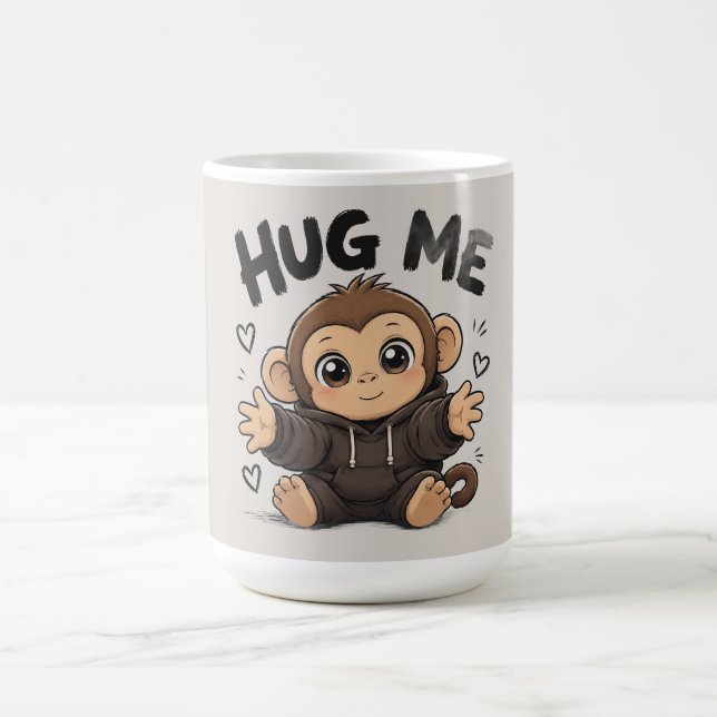 Caneca De Café Abrace-me, Macaco (Centro)