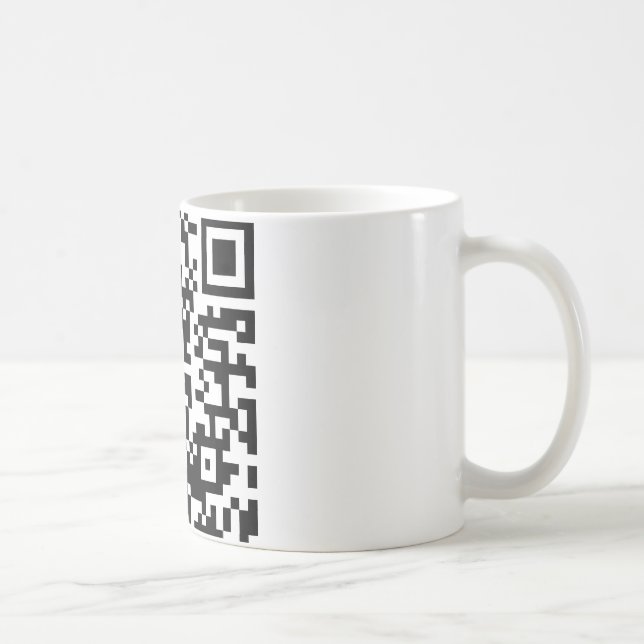Caneca De Café Abrace um código do geek QR (Direita)