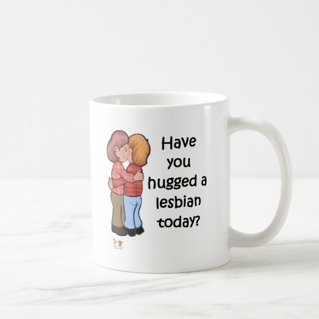 Caneca De Café Abrace uma lésbica (Direita)