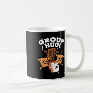 Caneca De Café Abraço de grupo engraçado de Smores de acampamento