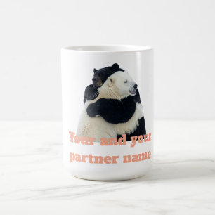 Caneca De Café Abraço de Urso Amor (Personalizável)