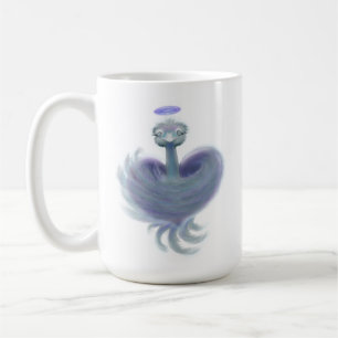 Caneca De Café Abraço do avestruz do céu