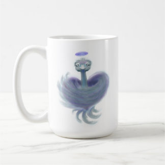 Caneca De Café Abraço do avestruz do céu