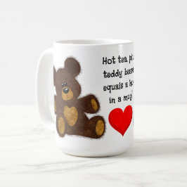 Caneca De Café Abraço do Urso de Teddy (Chá Quente) - 15 oz. Cane