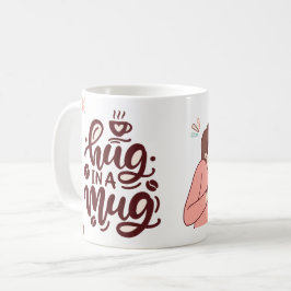 Caneca De Café Abraço em um Dia de os namorados de Casal de cúpul