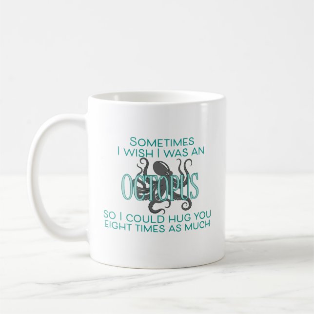 Caneca De Café Abraços de polvo! (Esquerda)
