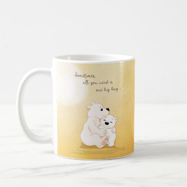 Caneca De Café Abraços De Urso Para Você (Esquerda)