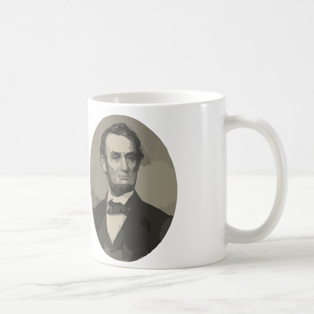 Caneca De Café abraham lincoln (Direita)