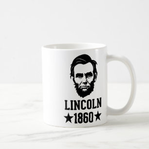 Caneca De Café Abraham Lincoln 1860 - Abe - America Sil