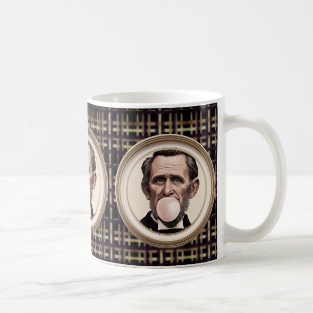 Caneca De Café Abraham Lincoln com pastilha elástica (Direita)