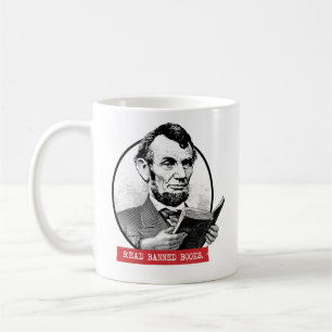 Caneca De Café Abraham Lincoln Lê Livros Proibidos