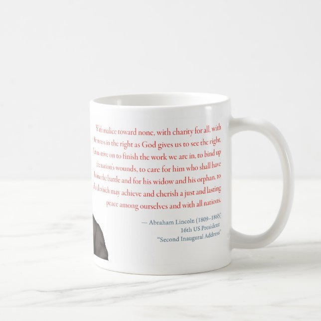 Caneca De Café Abraham Lincoln Mug #32 (Direita)