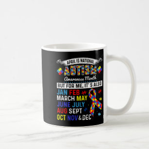 Caneca De Café Abril É O Mês Da Conscientização Do Autismo E Todo