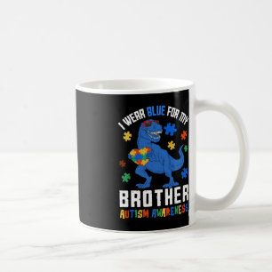 Caneca De Café Abril Eu Visto Azul Para O Irmão Dinossauro Autism