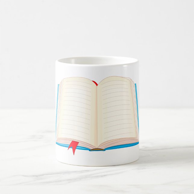 Caneca De Café Abrir Livro (Criador carregado)