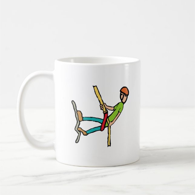 Caneca De Café Abseiling (Esquerda)