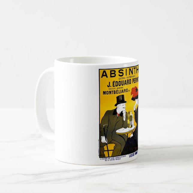 Caneca De Café Absinthe Leonetto Cappiello Vintage Advertisement (Frente Esquerda)