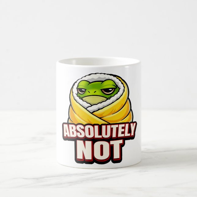 Caneca De Café Absolutamente Não Sapo – Meme Engraçado de Sapo Pr (Centro)