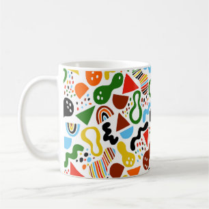 Caneca De Café abstração de estilo moderno com composição fei
